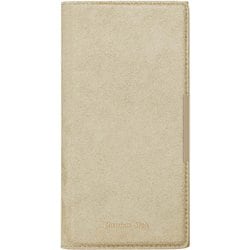 PG-24BCF08BE [iPhone 16 Pro用 クリアフリップケース スエード調/ベージュ]
