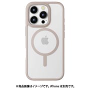 PG-24BMGPT05BE [iPhone 16 Pro用 MagSafe対応 ハイブリッドケース ベージュ]
