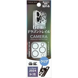 PG-24BCLG03CL [iPhone 16 Pro/16 Pro Max用 カメラフルプロテクター Dragontrail クリア]
