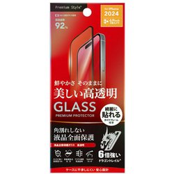 PG-24DGLF01CL [iPhone 16 Pro Max用 液晶全面保護ガラス 角割れ防止PETフレーム Dragontrail 高透明]