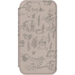 PG-D24AGF04POO [iPhone 16用 ガラスフリップケース くまのプーさん]