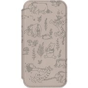 PG-D24AGF04POO [iPhone 16用 ガラスフリップケース くまのプーさん]