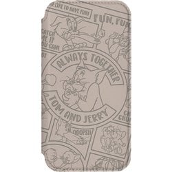 PG-W24AGF01TAJ [iPhone 16用 ガラスフリップケース トムとジェリー]