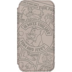 PG-W24BGF01TAJ [iPhone 16 Pro用 ガラスフリップケース トムとジェリー]