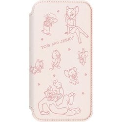 PG-W24BGF02TAJ [iPhone 16 Pro用 ガラスフリップケース トムとジェリー]