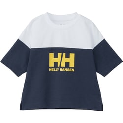 ハーフスリーブフットボールティー キッズ トップス 半袖 オーシャンネイビー×クリアホワイト（NW） 110サイズ HJ32455