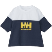 ハーフスリーブフットボールティー キッズ トップス 半袖 オーシャンネイビー×クリアホワイト(NW) 110サイズ HJ32455