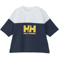 ハーフスリーブフットボールティー キッズ トップス 半袖 オーシャンネイビー×クリアホワイト（NW） 150サイズ HJ32455