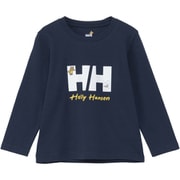ロングスリーブ HHヘリーベアティー K L/S HH Helly Bear Tee HJ32460 オーシャンネイビー ON 130サイズ [アウトドア トップス 長袖 キッズ]