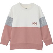 トライスウェットクルー K Tri Sweat Crew HJ32450 アネモネピンク×アイボリー AR 130サイズ [アウトドア トップス 長袖 キッズ]