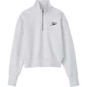 マイコンフィハーフジップスウェット My Comfy Half Zip Sweat SAW22471 グレーミックス GX Lサイズ [フィットネス ヨガ スウェット レディース]