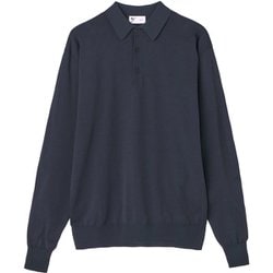 コメリナ/ ロングスリーブポロ COMMELINA/L/S POLO KSU34343 ダークネイビー DN XLサイズ [アウトドア シャツ ユニセックス]