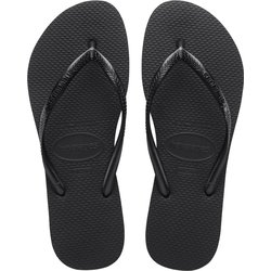 40000300090256 [ビーチサンダル Slim（スリム） Black 256（17cm） 正規輸入品]