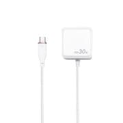 急速充電器 USB PD(パワーデリバリー)対応 30W USB-Cケーブル一体型 1.5m PD-PPS ホワイト AKJ-PD30STG WH