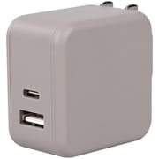 USB急速充電器 USB PD(パワーデリバリー)対応 35W USB-C×1/USB-A×1 PD-PPS GaN採用 可動式プラグ ラテグレージュ MOT-ACPD35WU1-GY