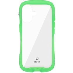 41-979877 [iPhone 16用 iFace Reflection Neo 強化ガラスクリアケース クリアグリーン]