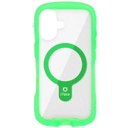 41-980231 [iPhone 16用 iFace Reflection Neo MagSynq 強化ガラスクリアケース クリアグリーン]