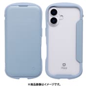 41-980316 [iPhone 16用 iFace Reflection ダイアリー ポリカーボネート クリアケース 手帳型 ペールブルー]