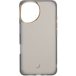 669-978795 [iPhone 16用 salisty クリアカラー 耐衝撃 ハードケース チャコールブラック]