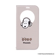 669-979198 [iPhone 16用 CERTA フリップ窓付きダイアリーケース PEANUTS（ピーナッツ） ベージュ/クッキー]