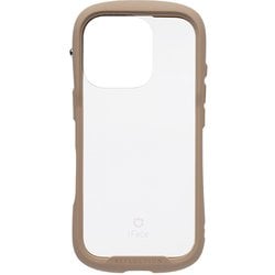 41-979990 [iPhone 16 Pro用 iFace Reflection Frost 強化ガラスクリアケース ベージュ]