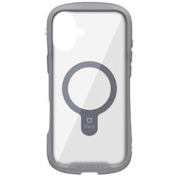 41-980125 [iPhone 16 Plus用 iFace Reflection MagSynq 強化ガラスクリアケース グレー]