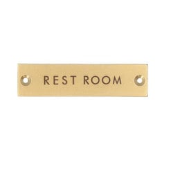 psignplate [サインプレート RESTROOM アンティークゴールド]
