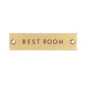 psignplate [サインプレート RESTROOM アンティークゴールド]