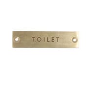 psignplate [サインプレート TOILET アンティークゴールド]