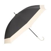 myblack50 [晴雨兼用日傘 50cm 長傘 晴雨兼用傘50cm パステルボーダーBK]