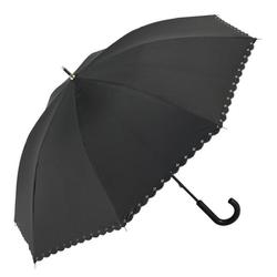 晴雨兼用日傘 50cm 長傘 晴雨兼用傘50cm ヒートカットBK myblack50