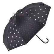 myblack50 [晴雨兼用日傘 50cm 長傘 晴雨兼用傘50cm ドットコンビBK]