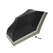 myblackfold50 [晴雨兼用日傘 50cm 折りたたみ傘 晴雨兼用傘50cm 18340.シンプルボーダーBK]