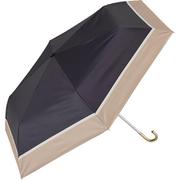 myblackfold50 [晴雨兼用日傘 50cm 折りたたみ傘 晴雨兼用傘50cm ナチュラルボーダーBK]