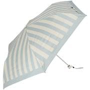 myblackfold50 [晴雨兼用日傘 50cm 折りたたみ傘 晴雨兼用傘50cm ストライプボーダーLGY]
