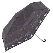 myblackfold50 [晴雨兼用日傘 50cm 折りたたみ傘 晴雨兼用傘50cm ウォーキングキャッツBK]