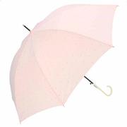 mytaifu8uv [amusant sous la pluie 60cm スリム 耐風長傘 8mm UVプロテクション 17280.スモールドット ピンク]