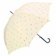 amusant sous la pluie 60cm スリム 耐風長傘 8mm UVプロテクション 17290.スモールハート ベージュ mytaifu8uv