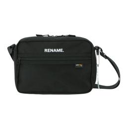 rsn80028 [Rename CORDURA ナイロンショルダーバッグ ショルダーバッグ ブラックxホワイト]