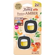 車用芳香 消臭 脱臭剤 ファブリーズ イージークリップ パッションアンバー 2個パック 2.4ml×2