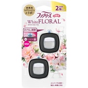 車用芳香 消臭 脱臭剤 ファブリーズ イージークリップ ホワイトフローラル 2個パック 2.4ml