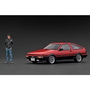 IG3281 1/18 トヨタ スプリンター トレノ 3Dr GT Apex AE86 Red/Black With Mr.Orido [レジンキャストミニカー]