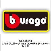 18-16019R 1/18 フェラーリ 812 コンペティツィオーネ レッド [ダイキャストミニカー]