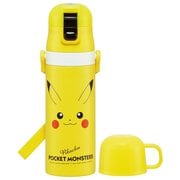 超軽量 2WAY ステンレスボトル 470ml ボトル ピカチュウフェイス23 skdc402