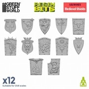 GSWD-12789 3Dプリントセット 旧世界の中世の盾 [プラモデル用パーツ]