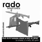 RDM35S28 1/35 WWII ドイツ III/IV号突撃砲用 MG42機関銃用起倒式シールド （ライフィールドモデル用） [プラモデル用パーツ]