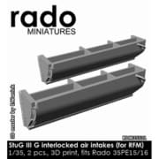 RDM35S31 1/35 WWII ドイツ III号突撃砲G型用 インターロック式吸気口セット 2個入 （ライフィールドモデル用） [プラモデル用パーツ]