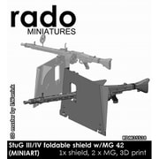 RDM35S38 1/35 WWII ドイツ III/IV号突撃砲用 MG42機関銃用起倒式シールド （ミニアート用） [プラモデル用パーツ]