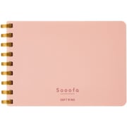ソフトリングスーファ(Sooofa)方眼 A7 80枚 桃 メ-SV778S4-P