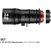 7A-SP2496-EF15X [ズームレンズ 7Artisans Sprite 24-96mm T2.9 S35 シネマレンズ キヤノンEFマウント+1.5X テレコンバーター セット ブラック]